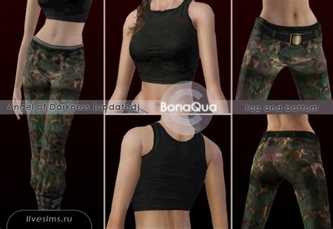 Tomb Raider Top And Pants By Bonaqua Sims 3 Downloads Cc Caboodle