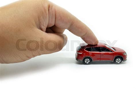 Moves The Toy Car Stock Image Colourbox
