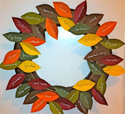 Thanksgiving Craft Leaves What Everyone Is Thankful For Crafts