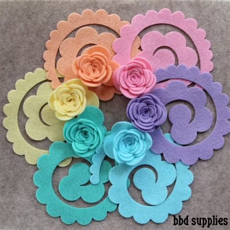 Moldes De Flores De Fieltro Para Imprimir Felt