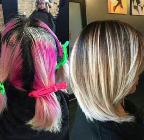 Wash your hair thoroughly using a clarifying shampoo to ensure the removal of all dirt and product buildup that might block the color from fixing onto the hair strands. Pin by Brittney Stringer on Amazing Hair | Pink hair dye ...