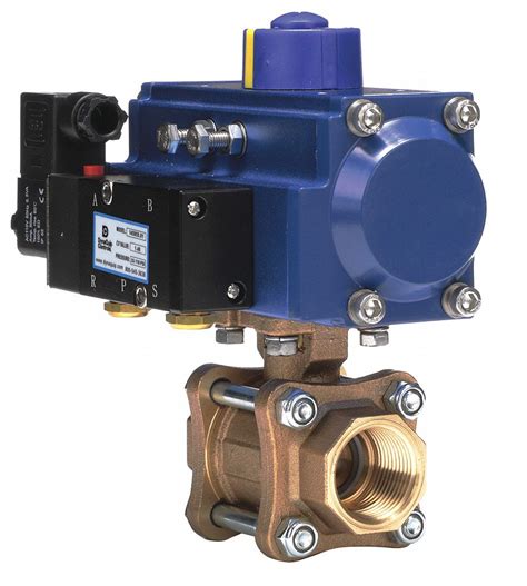 Dynaquip Controls 1 In Double Acting Pneumatic Actuated Ball Valve 3