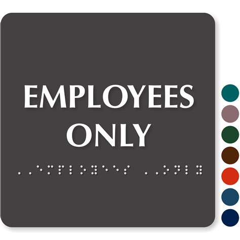 Employee Only Signs Employees Only Signs