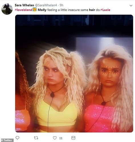 love island s molly mae shocks fans as she rips off lucie s beach babe curls daily mail online