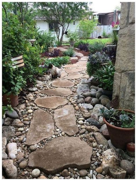 35 Gorgeous Side Yard Garden Pathway Design Ideas Homeflish Rock