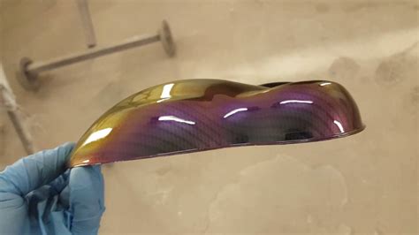 Carbon Fiber And Flip Paint Test Sample Youtube