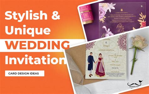 Stylish And Unique Wedding Invitation Card Design Ideas