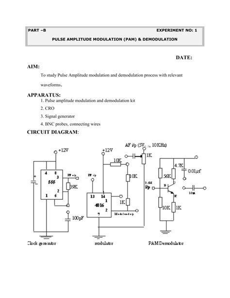 Amplitude Modulation And Demodulation Circuit Diagram Wiring Scan