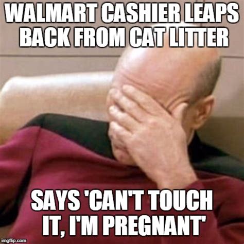 Walmart Cashier Leaps Back From Cat Litter Imgflip