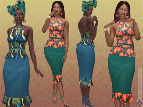 African Pinup Clothing Set At Sims 4 Diversity Project Sims 4 Updates