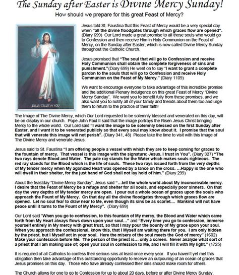 Blessed art thou among women, and blessed is the fruit of thy womb jesus. How to Prepare for Divine Mercy Sunday
