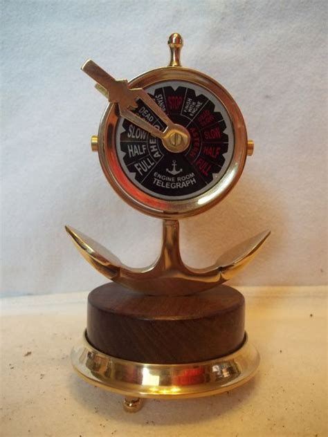 Engine Room Telegraph Antique Brass Ship Telegraph On Anchor
