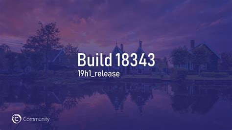 Выпущены официальные Iso образы Windows 10 19h1 Build 18343 Community
