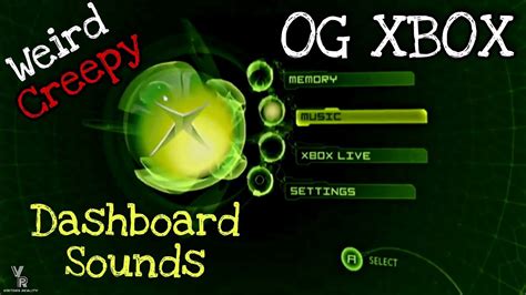 Original Xbox Start Up Menu Weird Dashboard Sounds Creepy Scary