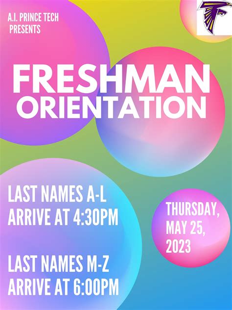 Freshmen Orientation Thursday May 25 2023 Ai Prince Technical