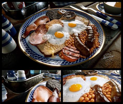 A full english breakfast created in Dreams : PS4Dreams