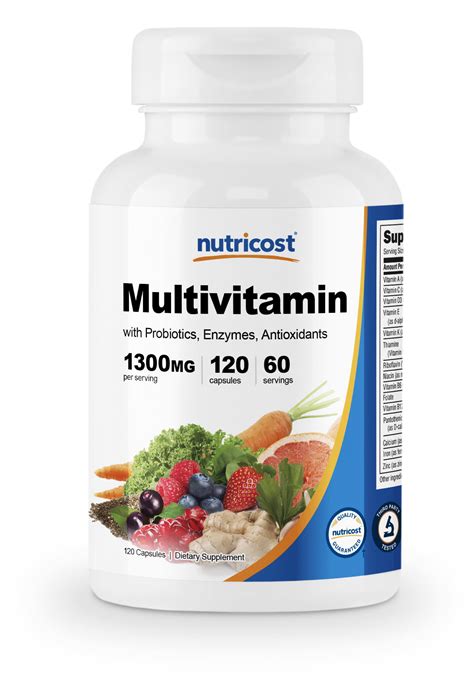 Nutricost Multivitamin 120 Capsules With Probiotics And Enzymes