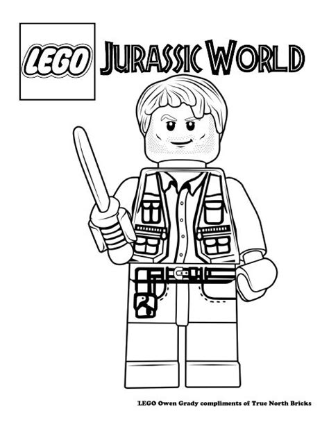Lego Colouring Page Owen Grady Lego Coloring Pages Lego Coloring