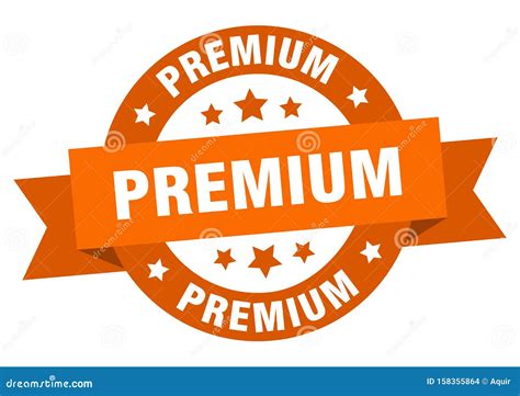 Premium Ribbon Sign Stock Vector Illustration Of Circle 158355864