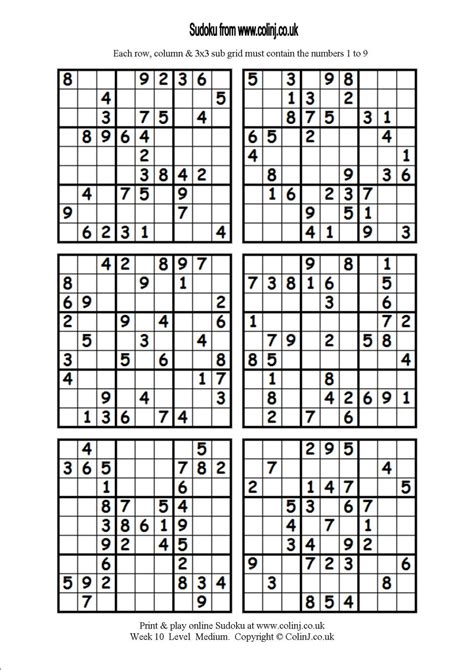 Printable Sudoku Puzzles 2 Per Page Printable Crossword Puzzles