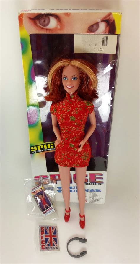 Vintage Spice Girls Doll On Tour Ginger 1998 Collectible Doll In Box With Accessories Music 90s