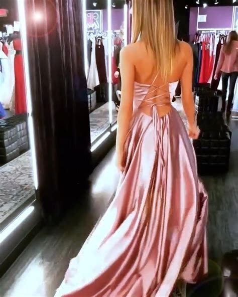 chic silk satin prom dress [video] in 2020 prom dresses silk dress women wedding guest dresses