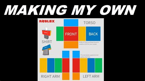 Making My Own Roblox Shirt Template Youtube