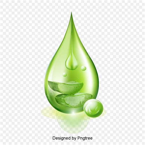 Green Water Drop Png