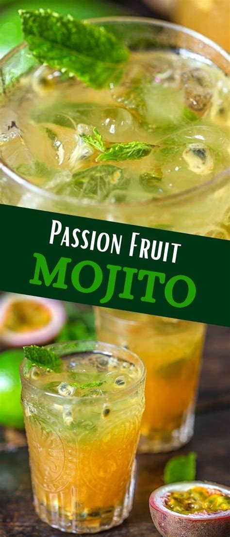 Passion Fruit Mojito In 2020 Passion Fruit Mojito Summer Food Party