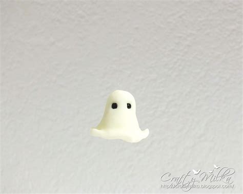 Crafty Milka 13 Days Of Halloween Day 9 Polymer Clay Dancing Ghost