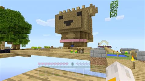 Stampylonghead And Sqaishey Quack Minecraft Xbox Sky Den Barry Bear