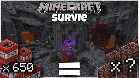 J Ai Min De La Netherite Avec Tnt Let S Play Minecraft Survie