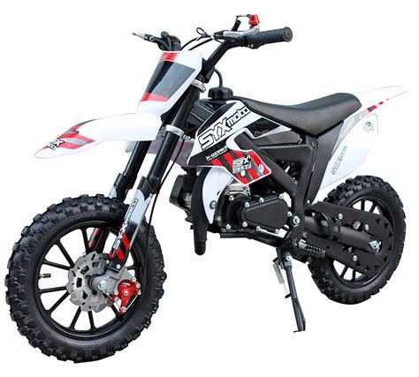 Syx Moto 2021 50cc 2 Stroke 3hp Mini Dirt Bike Red And White
