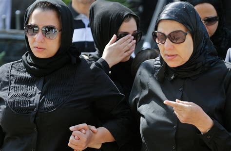 The Wife Of The Egyptian Prosecutor General Who Was Killed In Bomb Attack A Day Earlier Right