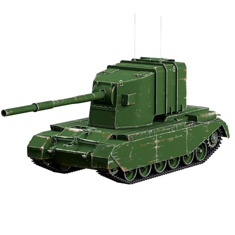 3d модель Tank Fv 4005 Stage 2 Turbosquid 2035684