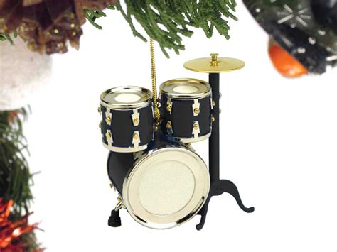 Buy Black Drum Set Christmas Ornament Music T Christmas Music