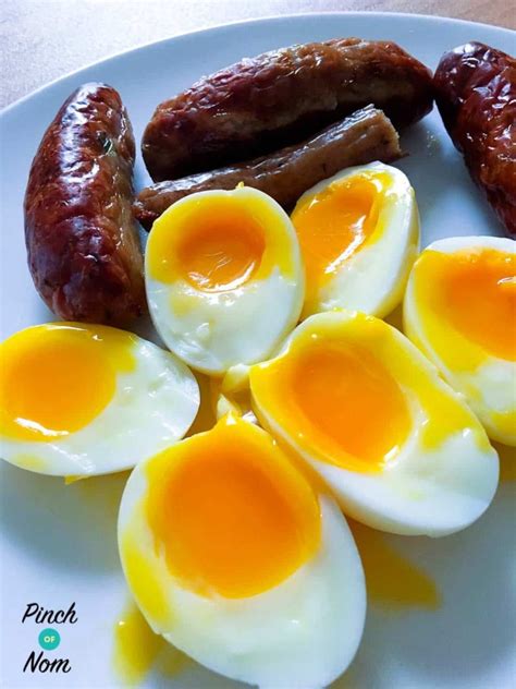 Banana, strawberries, eggs, almond milk, chia seeds. Our Top 6 Slimming World Breakfast Ideas - Pinch Of Nom