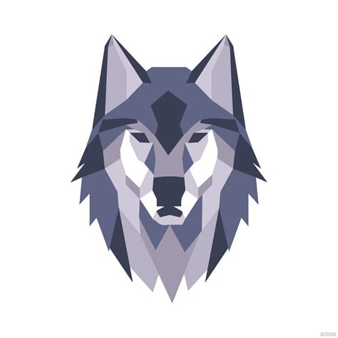 Geometric Wolf Clipart In Illustrator  Eps Svg Png Download