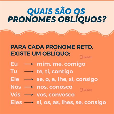 Através da análise da situação e dos problemas da alfabetização em outros países, e também do brasil, procuraremos delimitar melhores caminhos para melhorar a qualidade da educação brasileira. O que é Pronome Oblíquo e como usar? Átonos e Tônicos