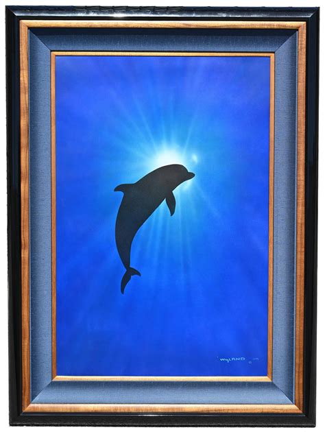 Robert Wyland Dolphin Day Original Oil Painting Auction