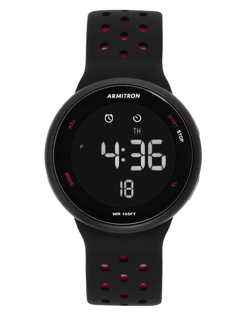 Here are the best black watches for men : Armitron - Armitron Men's Black Round Digital Sport Watch ...