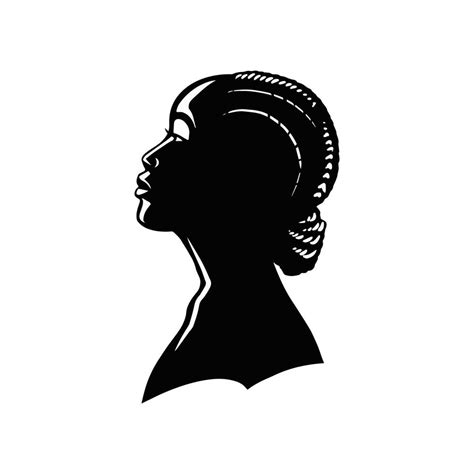 Black Woman Silhouette Vector Illustration 18745550 Vector Art At Vecteezy