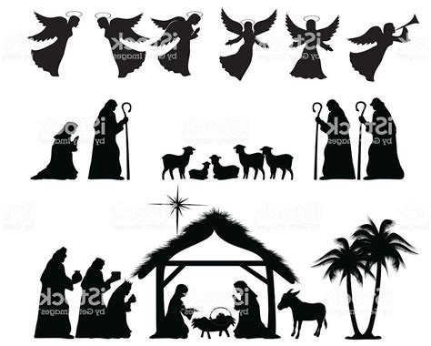 Download Best Nativity Angels Silhouette Vector Photos » Free ...