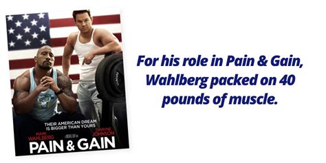 The Mark Wahlberg Pain And Gain Workout Performance Inspired Nutrition