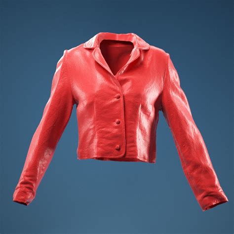 Mini Jacket Red Decoration Outfit 3d Model Cgtrader