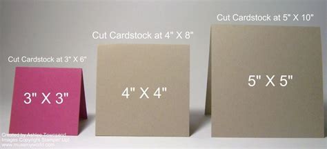 The sizes given are just a guide not a rule. Card Making How To Series - Card Sizes - Muse My World ...
