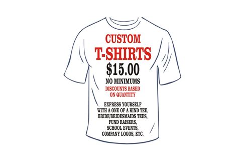 Custom Vinyl Printed T Shirts No Minimums Etsy