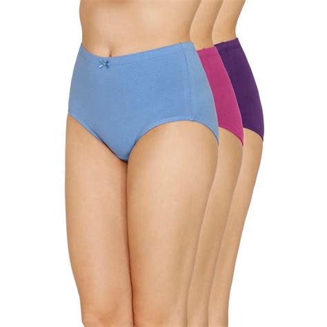 Amante Solid Full Coverage High Rise Full Brief Panties Multi Color Pack Of 3 Buy Amante