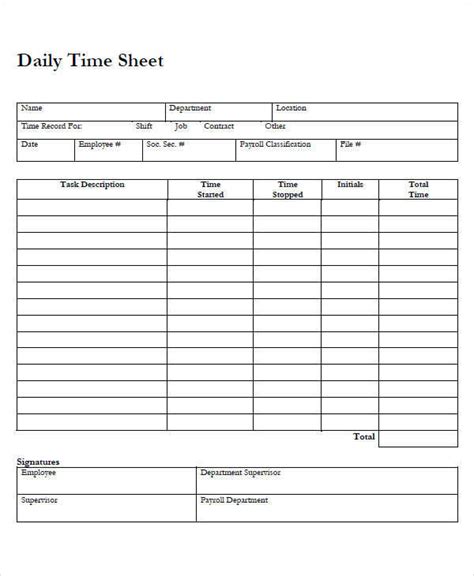 timesheet templates  ms words apple pages