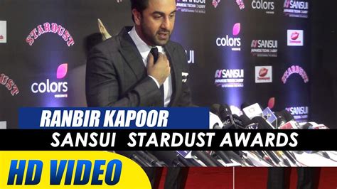 handsome ranbir kapoor sansui stardust awards 2016 youtube